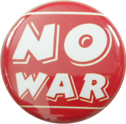 NO WAR Button - zum Schließen ins Bild klicken